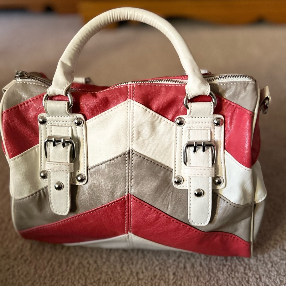 Steve Madden Stylish Chevron Pattern Handbag - Co… - image 1